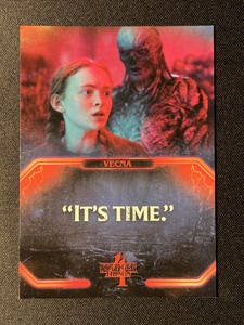2023 Zerocool Stranger Things Season 4 #Q-1 Vecna -“It’s Time”Quotes Card