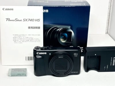 Canon PowerShot SX740 HS 20.3MP Digital Camera 40x Zoom Wi-Fi 4K Video Black Jap - Image 1 of 4