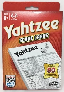 Hasbro Gaming Yahtzee Score Cards - BRAND NEW 80 Score Card Pack - Picture 1 of 2