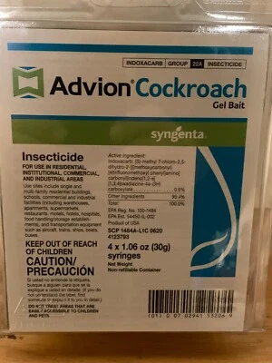 Syngenta Advion Roach Killer / приманка гель для тараканов (поставляется с поршнем и наконечниками) - Изображение 1 из 2