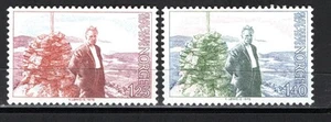 STAMPS NORWAY- Birth Centenary of Olav Duun (literature), set of 2, 1976-** - Picture 1 of 1