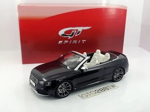 GT Spirit 1:18 scale AUDI RS5 Cabrio Cabriolet Convertible 2015(B8) Black GT093 - Picture 1 of 8