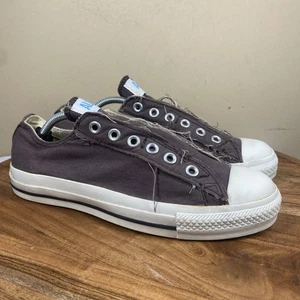 Scarpe basse Converse All Star donna marroni Y2K invecchiate senza lacci taglia 8 - Foto 1 di 10