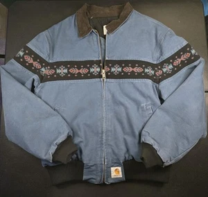 Chaqueta de Colección Carhartt Detroit Azteca Azul Colorway/Rara, XL (24,5x28") JQ0515 - Imagen 1 de 21