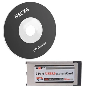 High-Speed Dual 2 Port USB 3.0 Express Card 34mm Slot Express Card PCMCIA2809 - Picture 1 of 7