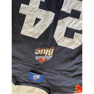 Camiseta de hockey Labatt azul 24 manga larga negra adulto talla L - Imagen 1 de 8