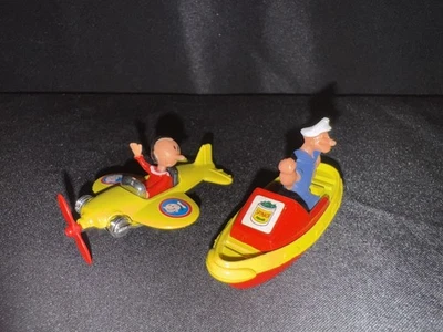 Corgi Junior Popeye The Sailor Boat & Olive Oly Airplane Great Britain KFS - Image 1 of 4