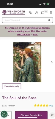 wentworth wooden jigsaw puzzles 1000 - Image 1 of 2