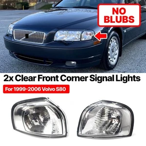 Pair Front Bumper Turn Signal Corner Indicator Light For Volvo S80 1999-2006 L+R - Picture 1 of 15