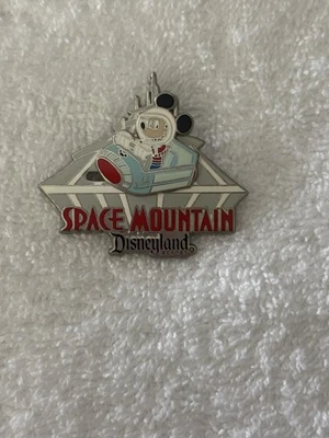 Prendedor de intercambio Mickey Mouse Space Mountain Rocket Slider Disneyland Resort Foto 1 de 2