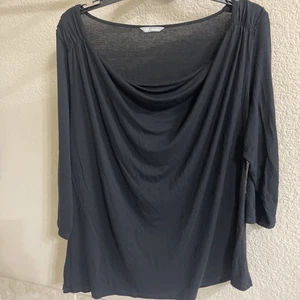 M&S Woman Size 20 UK Ladies Cowl Neck Three Quarter Sleeve Blouse - Picture 1 of 8