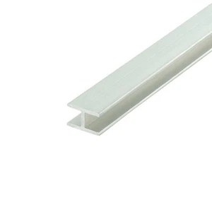 Outwater Aluminum H Channel Fits Material 1/4 Inch Thick Mill Finish Aluminum - Picture 1 of 3