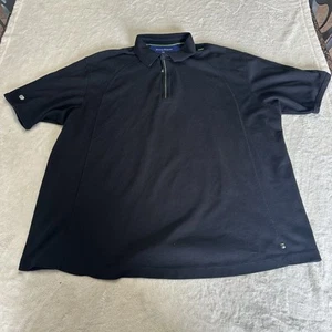 Tommy Bahama Polo Zipper Shirt Men 2XB Black Fishing Performance - Picture 1 of 6