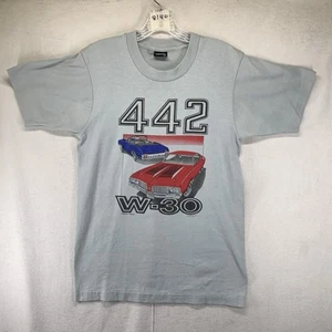 Vintage Oldsmobile 442 Graphic T-Shirt Single Stitch 1970 90s Cars Adult Medium - Picture 1 of 20