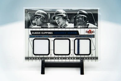 2005 Fleer Classic Clippings Guerrero Ramirez Sheffield Jersey Rack 3 Patch - Image 1 of 4