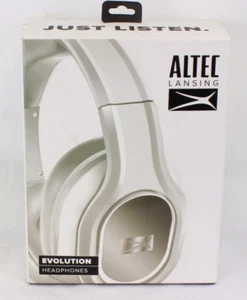 Altec Lansing Folding Evolution Headphones - White- MZX 656 NEW - Picture 1 of 4
