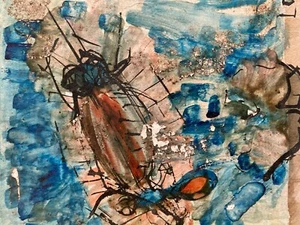 Insektenmalerei Käfer Expressionist 1965 Expressionismus Zu Identifizieren Kunst - Bild 1 von 10
