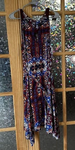 Abito donna Ryan Wythe Keyhole Halter taglia 22W prendisole geometrico - Foto 1 di 10