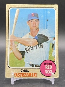 1968 Topps #250 Carl Yaz Yastrzemski HOF Boston Red Sox Vintage Baseballkarte - Bild 1 von 2