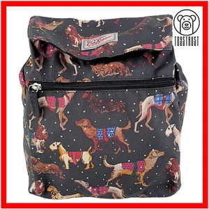 Cath Kidston Backpack Rucksack Snowy Sketchbook Dog Multi Matte Oilcloth CN92 - Picture 1 of 15