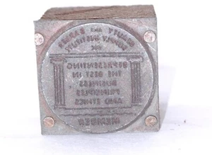 Beauty & Barber Supply Institute Druck Buchdruck Drucker Block Vintage - Bild 1 von 16