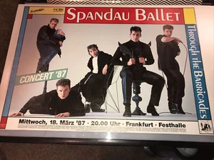 SPANDAU BALLET - rare vintage original Frankfurt 1987 concert poster - Picture 1 of 7