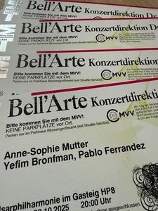 2/4 Karten Tickets Isarphilharmonie München Anne Sophie Mutter 22.10.2025 - Bild 1 von 1