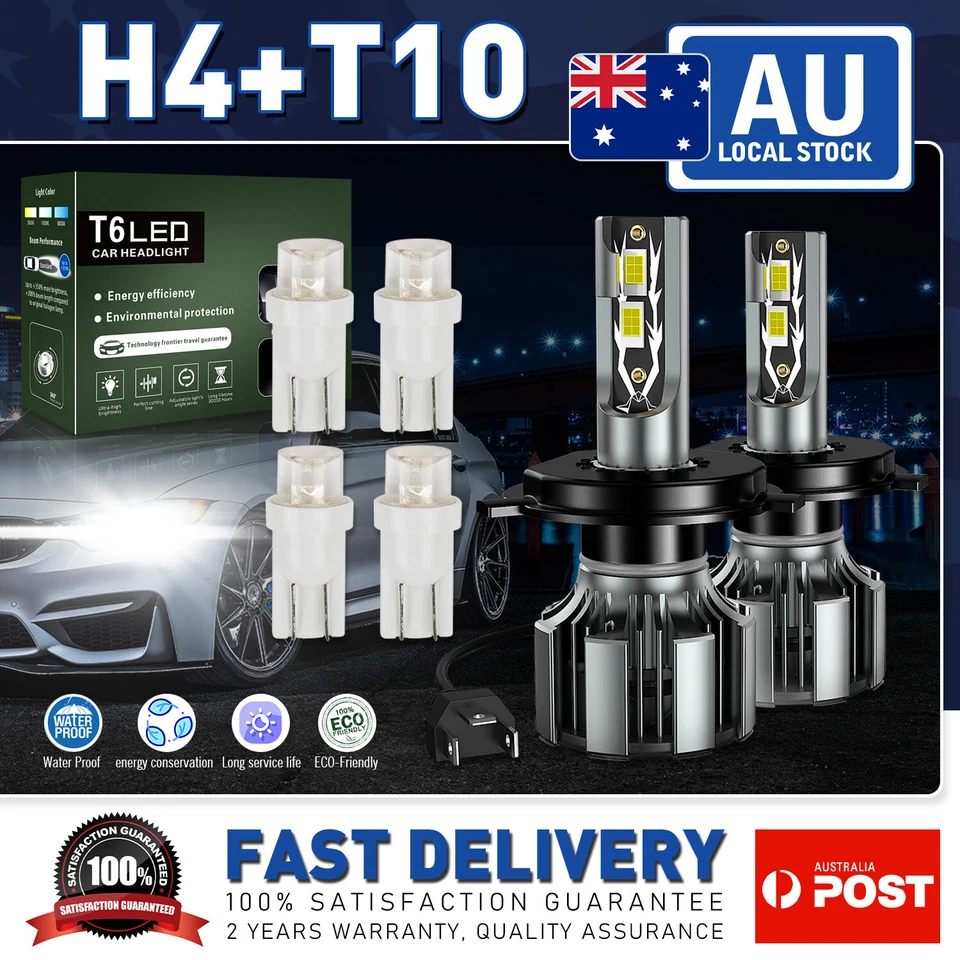 MODIGT H4+T10 LED Headlight Globe For Suzuki Baleno Hatchback 1998 1999 2000 - image 1 of 4