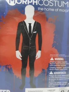 MORPHSUIT MORPH SLENDERMAN / HAUNTER YOUTH COSTUME EXTRA LARGE (14-16) - Picture 1 of 7