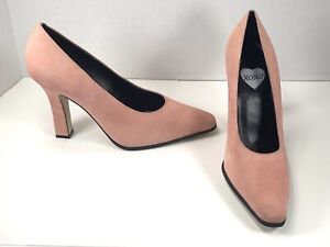 XOXO Vintage Pink Heels Suede Pumps Women’s Size: 8 US “VOGUE” NEW!!! PERFECT!!!