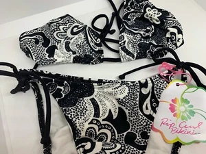 COSTUME DONNA RIP CURL FANTASIA TG XS MARE PISCINA SWIM 2 PEZZI TRIANGOLO MOBILE - Picture 1 of 3