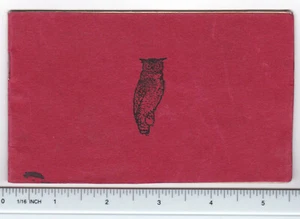 FOLLETO AGENDA SOCIEDAD LITERARIA BÚHO PRIMERA GUERRA MUNDIAL 1914-1915 Brooklyn NY Reading Club Primera Guerra Mundial - Imagen 1 de 7