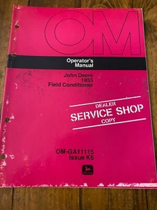 John Deere 1855 Field Conditioner Operator's Manual - Picture 1 of 2