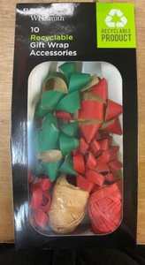 WH Smith 10 Recyclable Gift Wrap Accessories - NEW - Picture 1 of 1