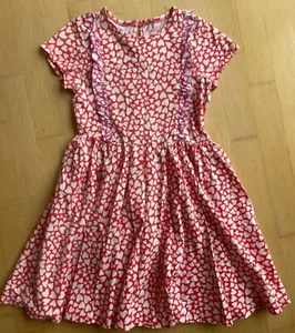 Mini Boden Mädchen Kleid Jerseykleid Sommerkleid Gr. 140 weiß-rot top Zustand - Bild 1 von 3
