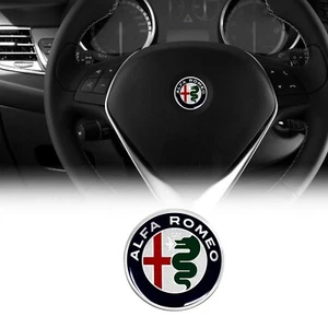 Alfa Romeo Adesivo 3D Logo per Volante, Diametro 40 mm - Foto 1 di 8