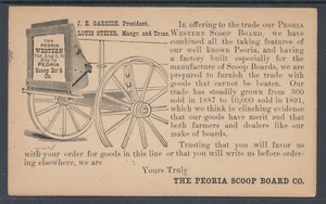 US Sc UX10 Illustrated Advertising Card, The Peoria Scoop Board, Farming - Picture 1 of 2