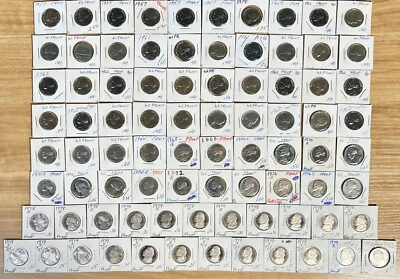 83 Jefferson Proof Nickels 1956-1979! Instant Coin Collection & Free Shipping! - Image 1 of 4