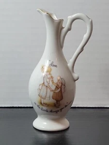 Holly Hobbie genuine porcelain "Love is the little things you do." pitcher/Vase. - Picture 1 of 7