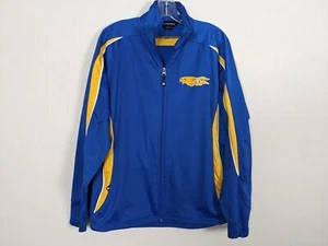 Holloway Athletic activewear blue yellow zippered men jacket Large - Picture 1 of 10