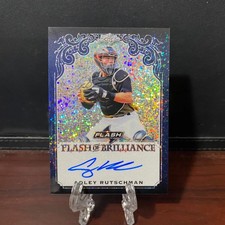 Adley Rutschman Auto #d/50 2019 Leaf Flash of Brilliance Pre-Rookie Card #BA-AR1