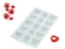 Stampo monoporzioni cuori Silikomart Cupido 30 cuore silicone tagliapasta Rotex