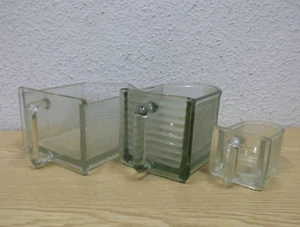 3 cobertizos de vidrio antiguos Poncet / Ruhrglas cobertizo de cocina vintage - Imagen 1 de 6