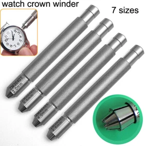 3mm 4 5 6 7 8 9mm Crowns Winder Stainless Steel Watch Crown Manual Winding Tools - Picture 1 of 19