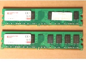 4GO 2GOx2 KOMPUTER BAY MEMOIRE DDR2 800 PC2-6400 240 PIN - Picture 1 of 1
