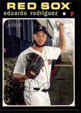 2020 Topps Heritage Base #113 Eduardo Rodriguez - Boston Red Sox
