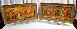 Antique Dance of Apollo & Aurora  Chromolithograph Framed Prints Reni & Peruzzi - Picture 1 of 9