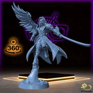 Sephirael | Paladín alado | Miniatura clérigo humano masculino para juegos de mesa como - Imagen 1 de 2