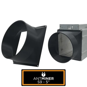 Antminer S9 Case to 5" Inch Fan Shroud Silencer Cooling Crypto ASIC Chassis BTC - Picture 1 of 3
