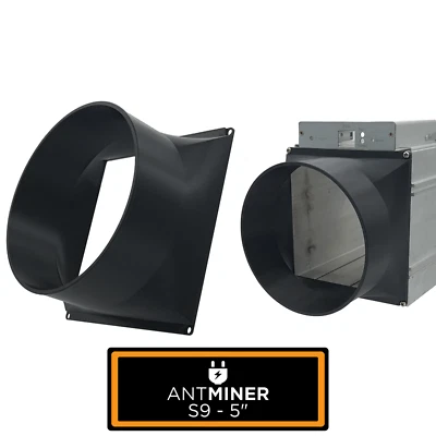 Antminer S9 Case to 5" Inch Fan Shroud Silencer Cooling Crypto ASIC Chassis BTC - Image 1 of 3